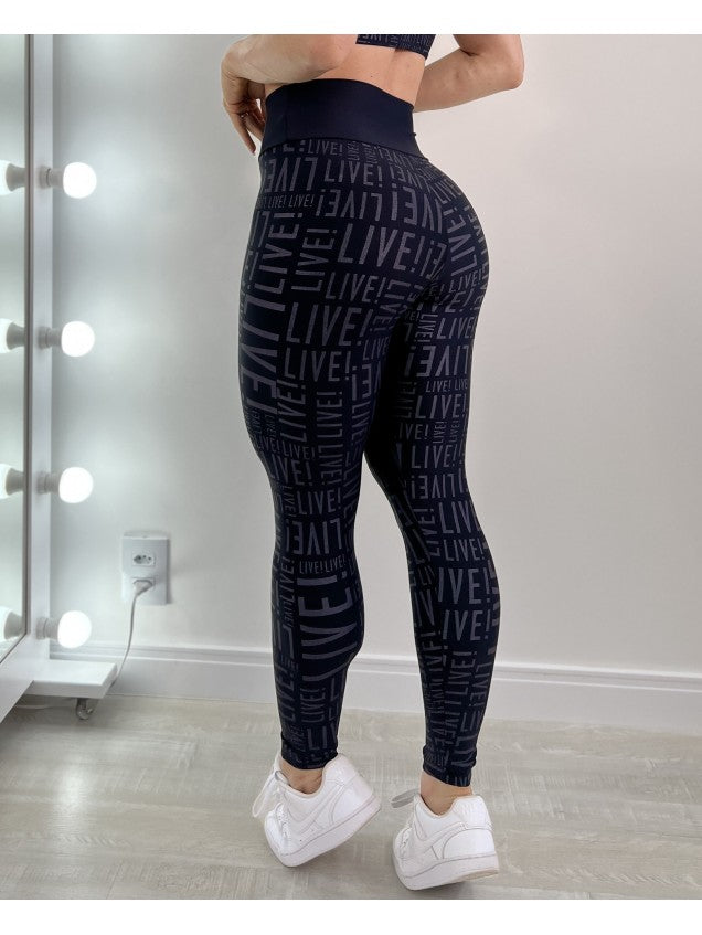 Conjunto Legging Live Preta Eclipse