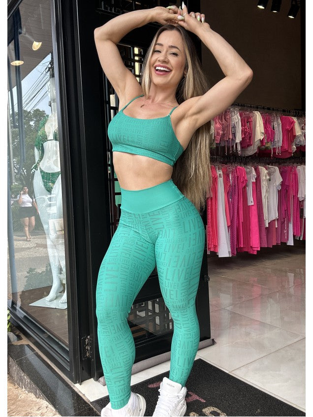 Conjunto Legging Live Verde Trip